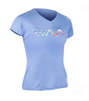ULTRA LIGHT T-SHIRT WOMEN MULTICOLOR LOGO GLACIER BLUE T.XS