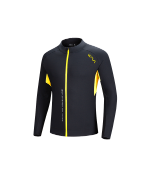 Men’s Aero Running Shirt-L-Black/Yellow