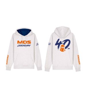 MDS Legendary - 40th Hoodie - Gray - XS