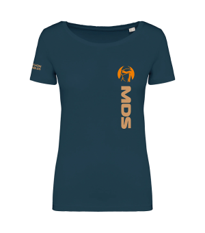 TEE SHIRT FEMME MDS PEACOCK BLUE-M