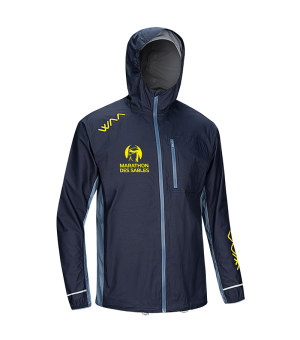 Men's Ultra Rain Jacket Elite Edition Dark Grey / Blue - M