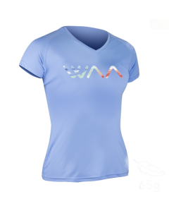 ULTRA LIGHT T-SHIRT WOMEN MULTICOLOR LOGO GLACIER BLUE T.XS