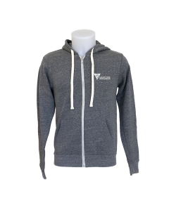 Zip-up hoodie-Grey-S