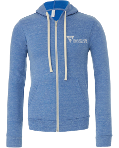 Zip-up hoodie-Blue-S