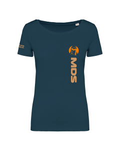 TEE SHIRT FEMME MDS PEACOCK BLUE-S